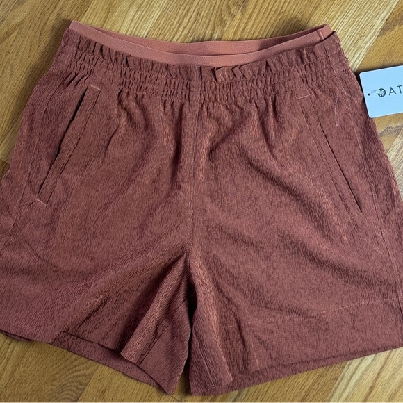 Short Athleta Brown Athletic Shorts with Elastic Waistband - Picture 6 of 6